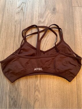 AYBL Strappy Sports Bra – Brown – Size M